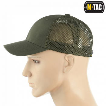 Бейсболка M-Tac с сеткой Flex рип-стоп Army Olive S/M