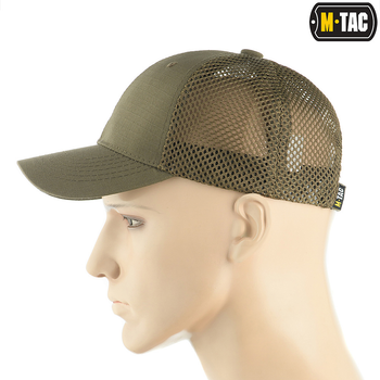 Бейсболка M-Tac с сеткой Flex рип-стоп Dark Olive L/XL