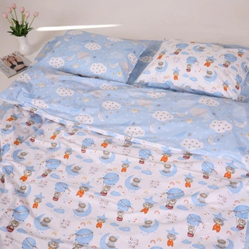 Наволочки Ранфорс 40*60 набір 2 шт Cute Bears Блакитний