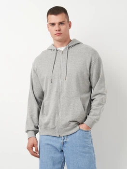 Толстовка на молнии мужская Everlast Giacca Capp Felpa Nn Garz 37M292D80-M000 M Серая (8052995718592)