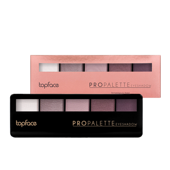 Палітра тіней для повік 5 кольорів topface Pro Palette, № 05