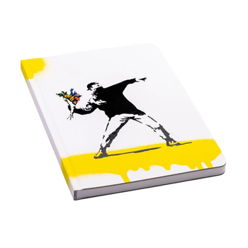 Notatnik Pininfarina Banksy The Flower Thrower w linie A5 192 arkusze (8033549718503)