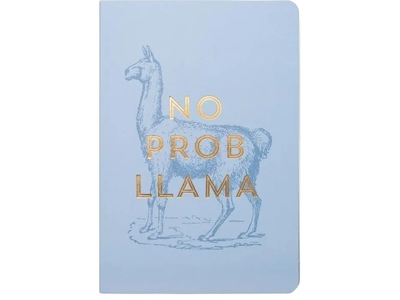 Notatnik Designworks Ink No Prob Llama z nalepkami 10.7 x 15.8 cm 50 arkuszy (0840214807626)