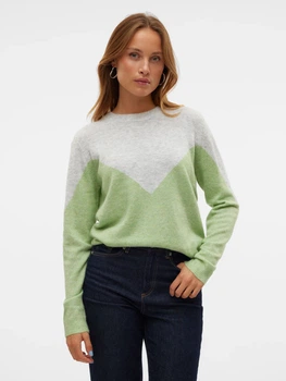 Джемпер жіночий Vero Moda 10291527-54013 M Light Grey Melange (5715605163382)