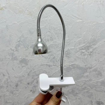 Лампа для маникюра от USB UV/LED 3 Вт Серебряная (На прищепке)