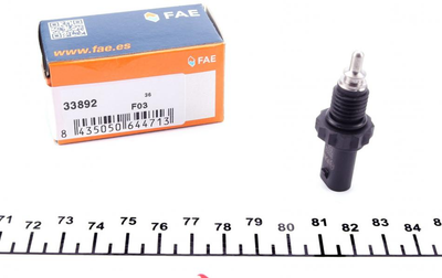 Датчик температуры охлаждающей жидкости FAE 33892 Volkswagen Passat, Caddy, Golf, Crafter; Audi A6, A5, Q5, A3, Q7, A1, A4; Seat Leon, Ibiza, Exeo; Skoda Superb 059919523A, 04L919824, 03L919824C
