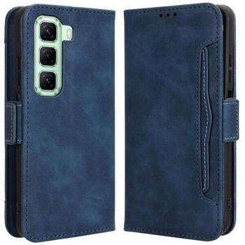 Чохол-книжка з кишеньками Deexe Wallet Stand для Infinix Hot 50 - Blue