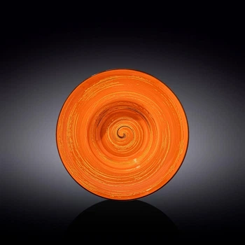 Тарілка глибока Wilmax Spiral Orange WL-669323/A (22.5см/1100мл)