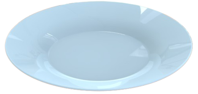 Тарілка Luminarc Plumi Paradise Blue V9222 (22см)