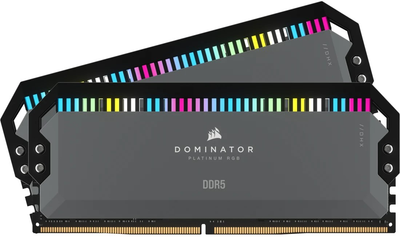 Оперативна пам'ять Corsair DDR5-5600 32768MB PC5-44800 (Kit of 2x16384) Dominator Platinum RGB Grey (CMT32GX5M2B5600Z36)