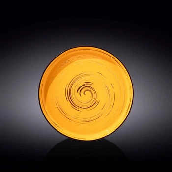Тарілка обідня Wilmax Spiral Yellow WL-669419/A (23см)
