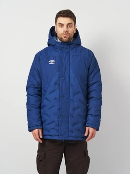 Куртка демисезонная с капюшоном мужская Umbro Insulated Padded Jacket 66493U-ERA S Темно-синяя (5063178238311)