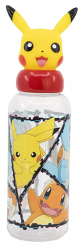 Пляшка для води Stor Pokemon з фігуркою 3D Пікачу різнокольорова 560 мл (8412497101276)