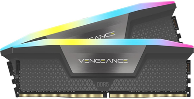 Оперативна пам'ять Corsair DDR5-5600 65536MB PC5-44800 (Kit of 2x32768) Vengeance RGB Grey (CMH64GX5M2B5600Z40K)