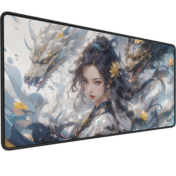 Игровая поверхность (Коврик для мышки) SHLab Girl With Dragons SHM-1056 (70x30 см) (38024)