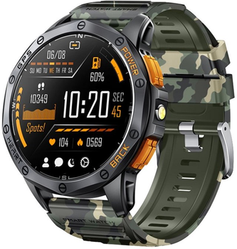 Мужские часы Uwatch Smart GPS Max ArmyGreen, 2 ремешка