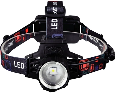 Ліхтар налобний Quantum QM-FL4050 Hunter 10W LED з Type-C+Li-ion 18650/2х2600mAh (0746020705210)