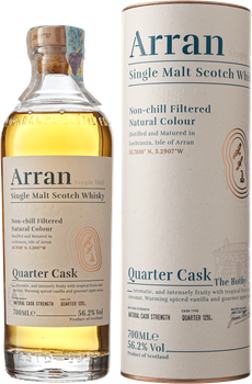 Віскі Arran Quarter Cask 0.7 л 56.2% в тубусі (5060044483790)