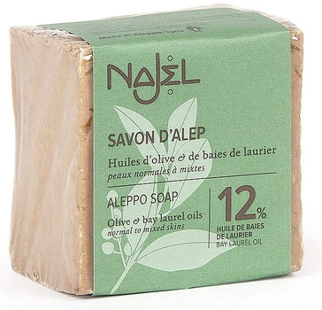 Алеппское мыло с 12% маслом лавровых ягод - Najel Aleppo Soap 12% Laurel Berry 180g (180g) (1225076-1647629711-2)