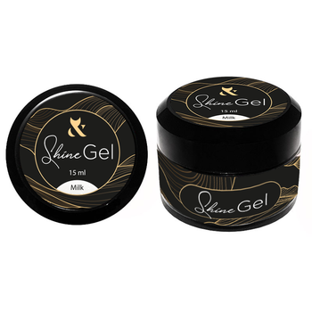 F.O.X. Гель для укріплення натуральних нігтів Shine Gel Milk, 15 ml