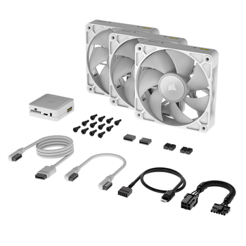 Вентилятор Corsair iCUE Link RX120 RGB PWM White Triple Pack (504874)