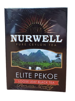 Черный крупнолистовой цейлонский чай NURWELL ELITE PEKOE 100 г