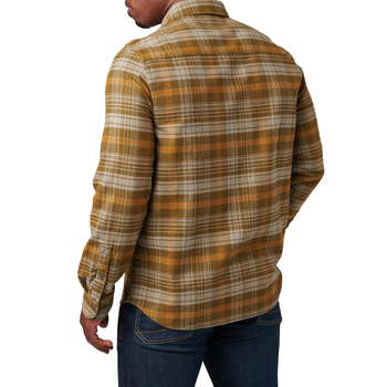 Рубашка тактическая 5.11 Tactical® Lester Flannel Plaid Long Sleeve Shirt L Field Green Plaid