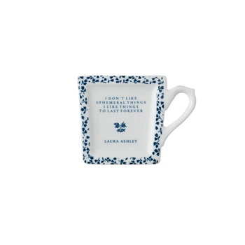 Підставка порцеляновий для чайних пакетиків Laura Ashley BLUEPRINT, біла в синій дрібний квітка (178313)