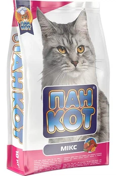 Сухой корм для кошек Пан Кот Микс 10 кг