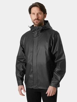 Куртка демисезонная с капюшоном мужская Helly Hansen 53267-990 S Черная (7040055813197)