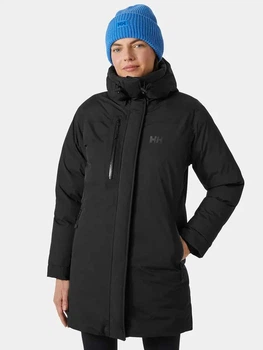 Куртка зимняя длинная женская Helly Hansen 54025-990 L Черная (7040058711087)