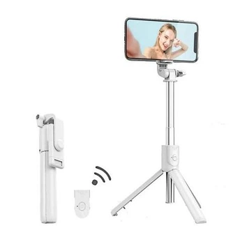 Монопод для селфи з блютузом R1 white