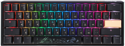 Клавиатура проводная Ducky One 3 Mini Cherry MX Brown RGB UA USB Black (DKON2161ST-BUAPXCLAWSC1)
