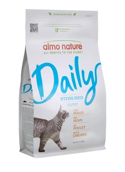 Сухой корм Almo Nature Daily Cat Sterilised для взрослых стерилизованных кошек с тунцом 12 кг