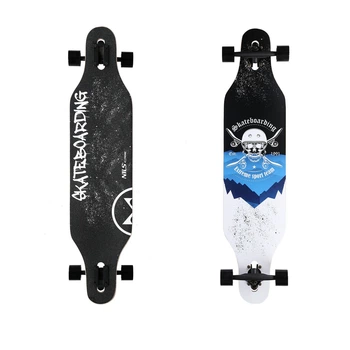 Лонгборд Nils Extreme SKULL Wood Skate