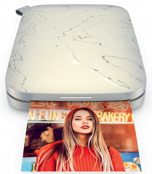 Фотопринтер HP Sprocket Grey/Gold + 10 фотокарток