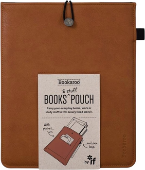 Pokrowiec na e-booka Bookaroo Book and Stuff Pouch A6 Brązowy (5035393433017)