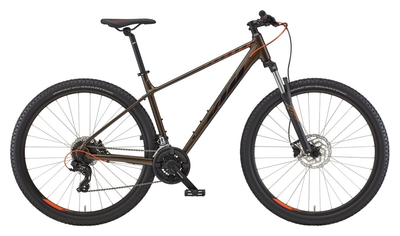 Велосипед KTM CHICAGO 292 29" рама M/43, темно-зелений (чорно-помаранчевий), 2022 (22813133)