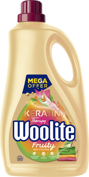Засіб для прання рідкий Woolite Fruity з посиленим ароматом для кольорових тканин з Кератином 3.6 л (5908252011926)