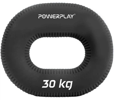 Эспандер кистевой силиконовый PowerPlay PP-4336 Hand Grip Hard 30 кг Черный (PP_4336_Black_30kg)