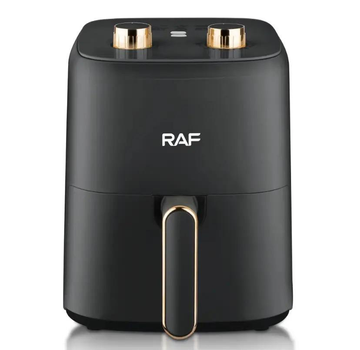 Аерофритюрниця 4.8 л RAF R.5237B аерогриль 1500W для приготування страв без олії Чорна