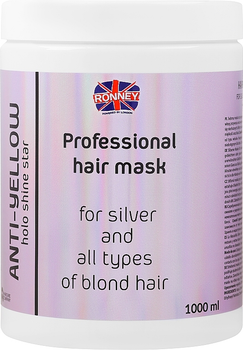 Маска для седых и светлых волос - Ronney Professional Anti-Yellow Hair Mask 1000ml (1214404-190046)