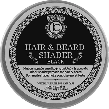 Чёрная помада для камуфляжа бороды и волос - Lavish Care Black Beard And Hair Shader Pomade 30ml (986086-55939)