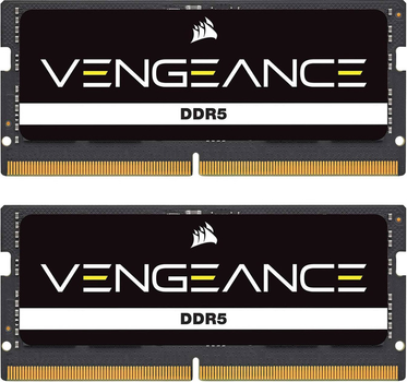 Оперативна пам'ять Corsair SODIMM DDR5-5600 65536MB PC5-44800 (Kit of 2x32768) Vengeance (CMSX64GX5M2A5600C48)