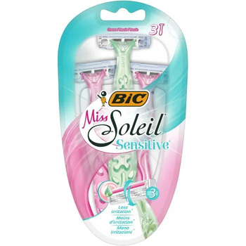 Набір бритв без змінних картриджів BIC Miss Soleil Sensitive, 3 шт