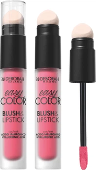 Рідка помада для губ та рум'яна Deborah Easy Color Blush&Lipstick 2 в 1 03 Rebel Pink 4 мл (8009518450606)