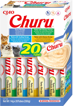 Ласощі для котів INABA Churu Variety Box Tuna 20 x 14 г (4262365731241)