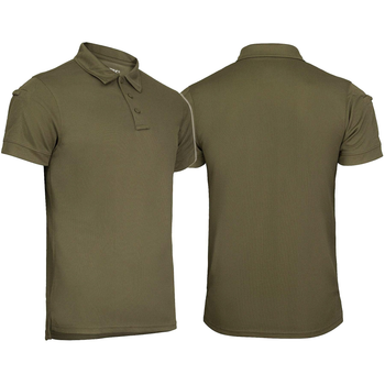 Футболка поло термоактивная MIL-TEC Tactical Polo Quickdry Олива L