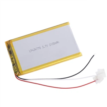 LiPo 2100 mAh, 3,7V, 4,3x47x78мм LiPower аккумулятор литий-полимерный LP434778