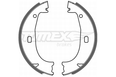 Гальмівна колодка барабанна Tomex (TX 21-23) TOMEX (2123)